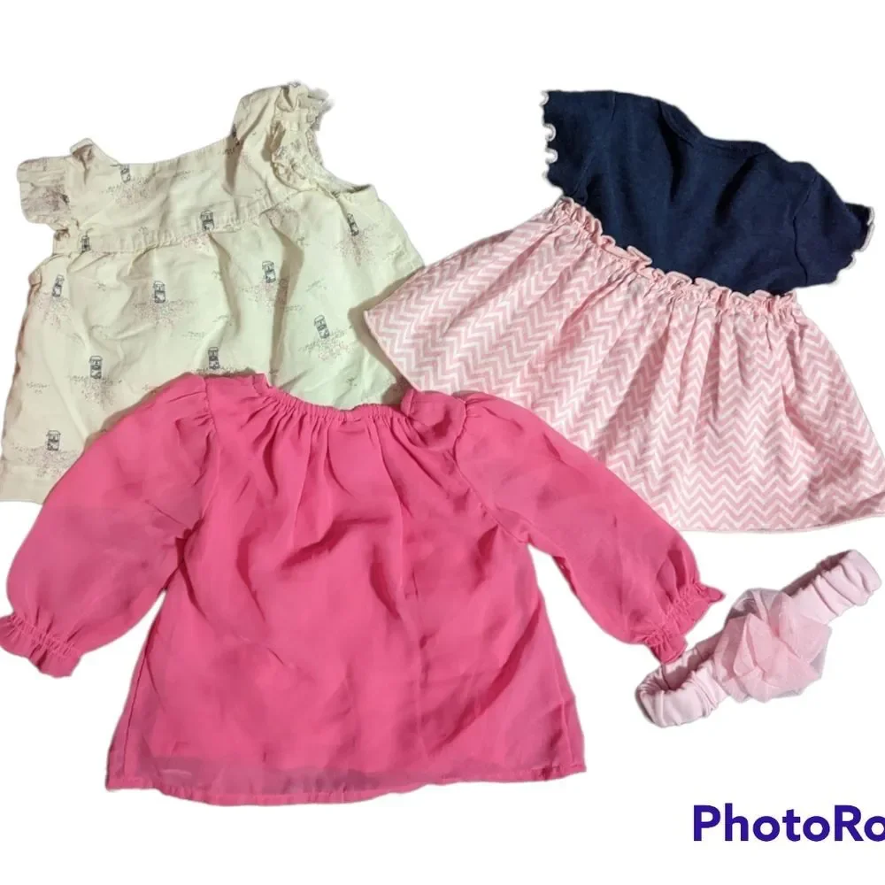 Baby Girl Pink Easter Dress Set, 0-3 Month